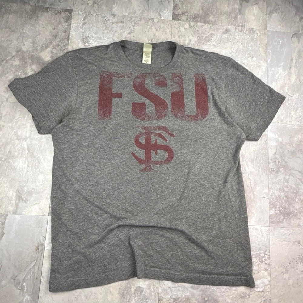 Y2K FSU Florida State Seminoles graphic T-Shirt with Red FSU Logo